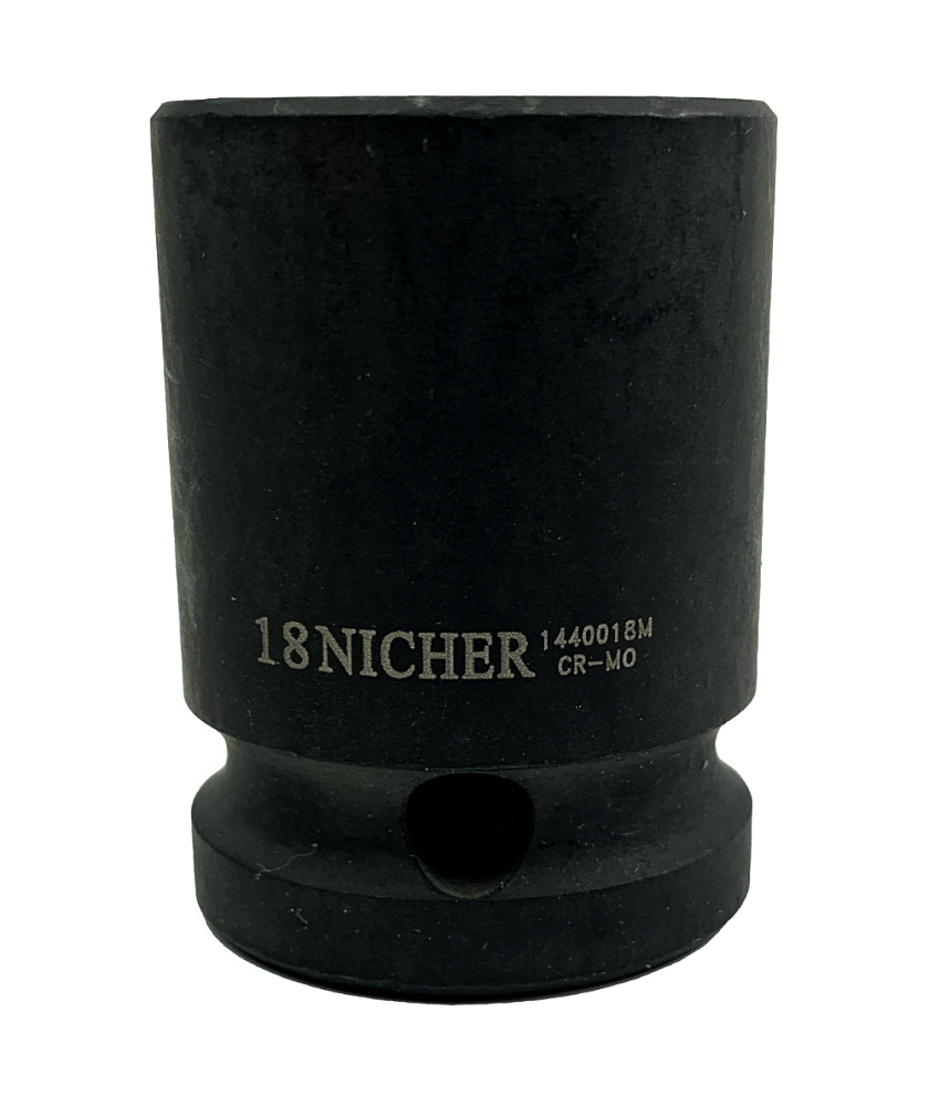 Головка ударная 6гр 1/2" 18мм 1440018M NICHER®